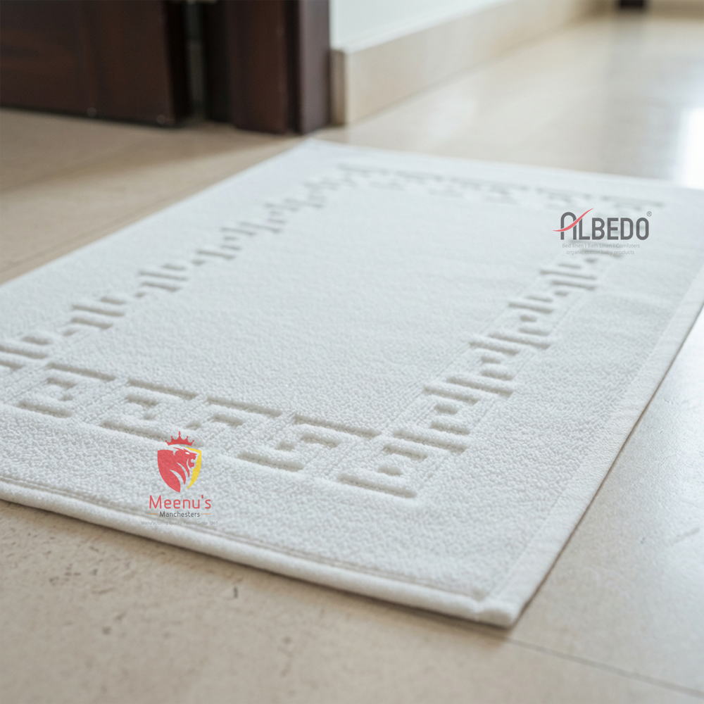 White Hotel Cotton Mat Towel