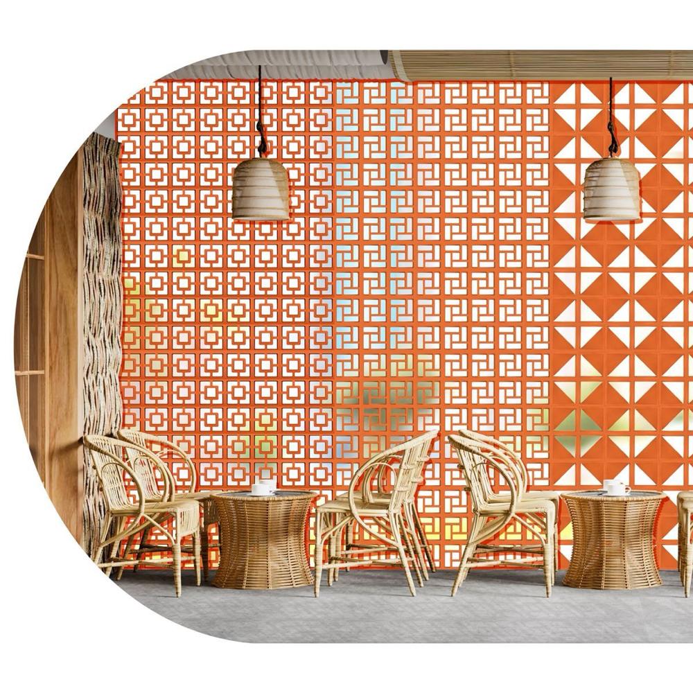 Swastic Jali - Color: Terracotta