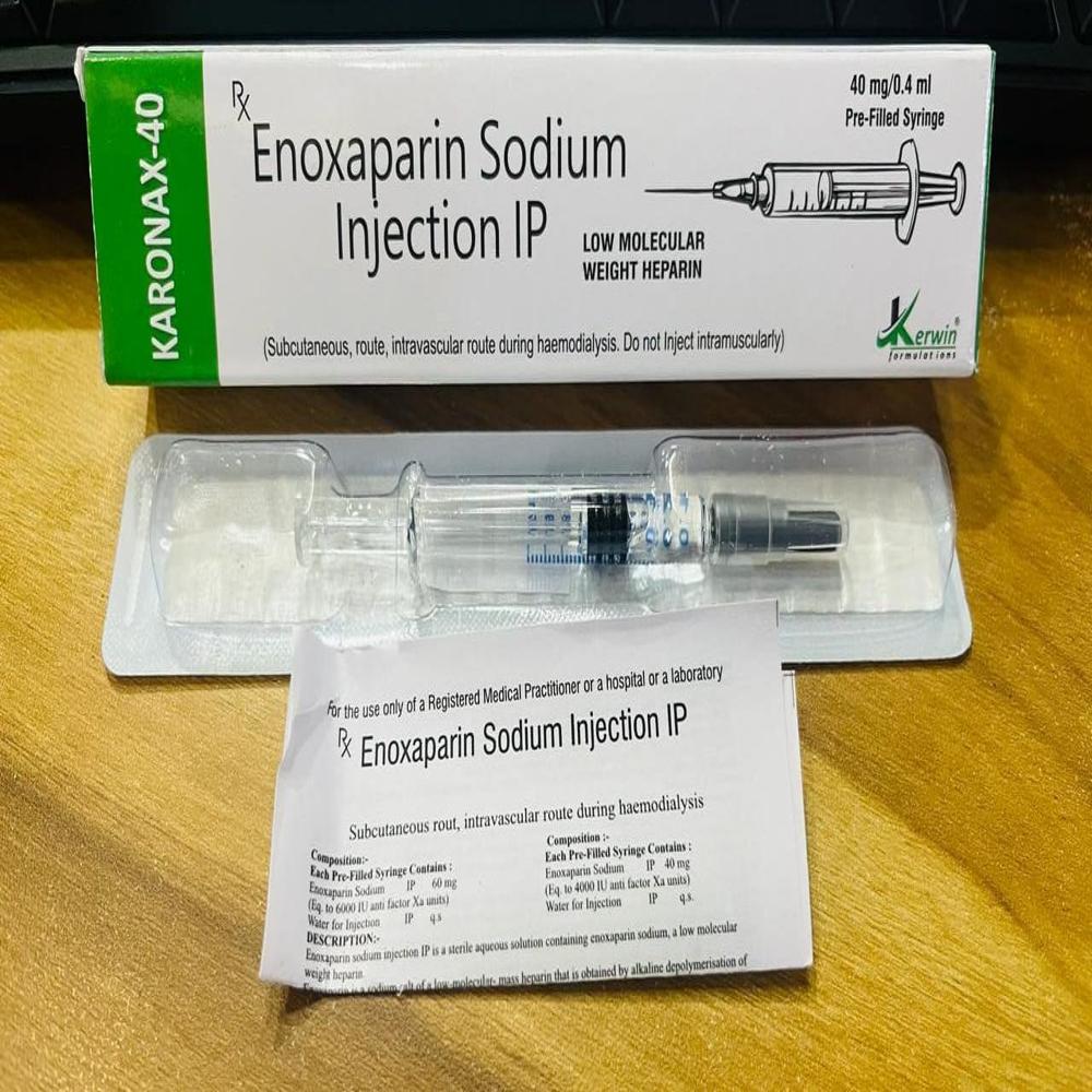 Enoxaperin 40mg - Drug Type: Injection