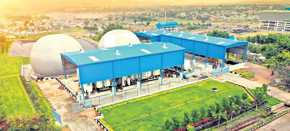 Biogas Plant - Color: Blue