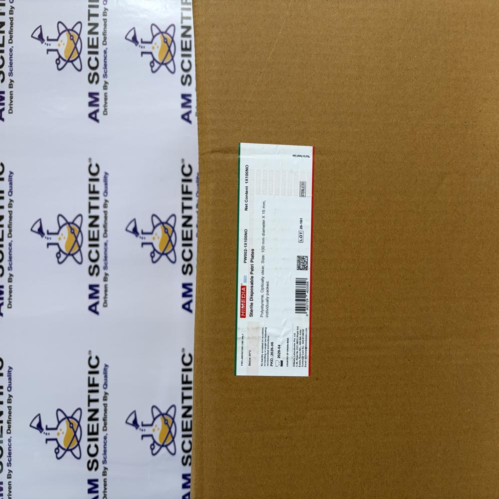 Sterile Disposable Petri Plates 1x100no 