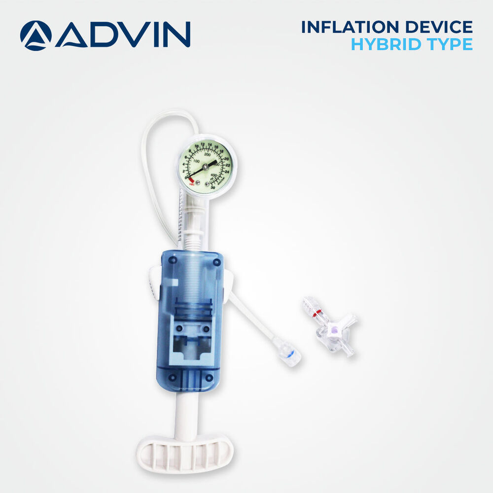 Inflation Device - Hybrid Type | Ergonomic Grip, Manual & Digital Functionality, Precise Pressure Control, Clear Pressure Gauge, Durable Design