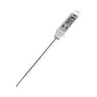 Probe Digital Thermameter - Stainless Steel Probe 14.5 Cm, White Body, Lcd Display, Splash-proof, Â±1â°c Accuracy