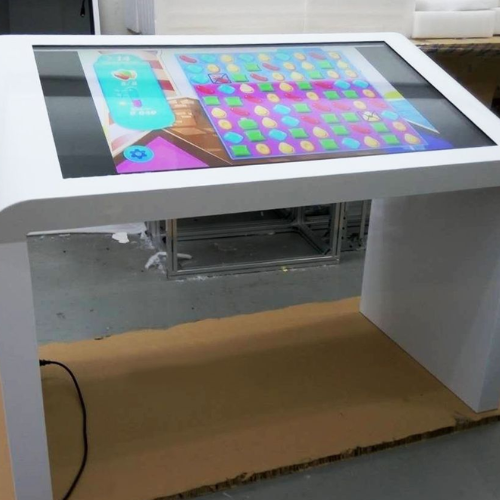 Touch Table Kiosk - Color: White