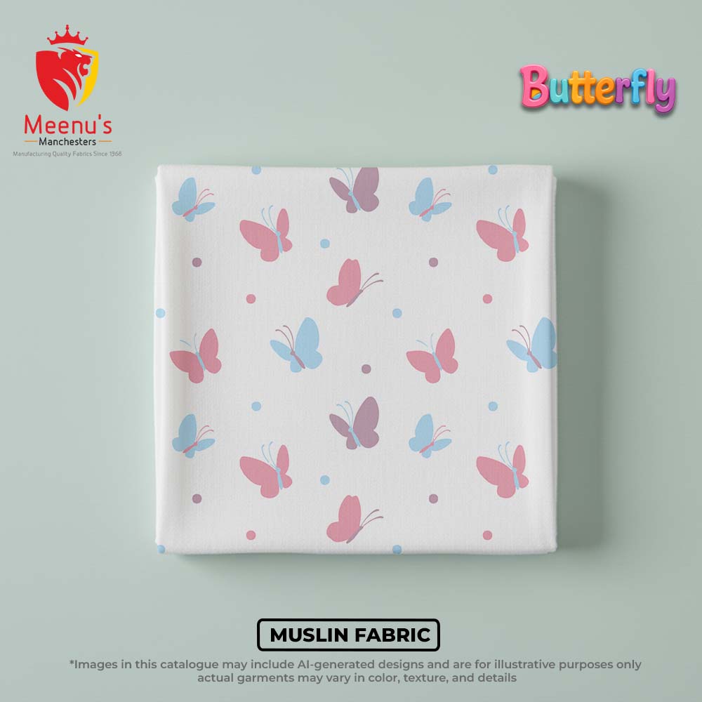 Cotton Muslin Printed Fabric