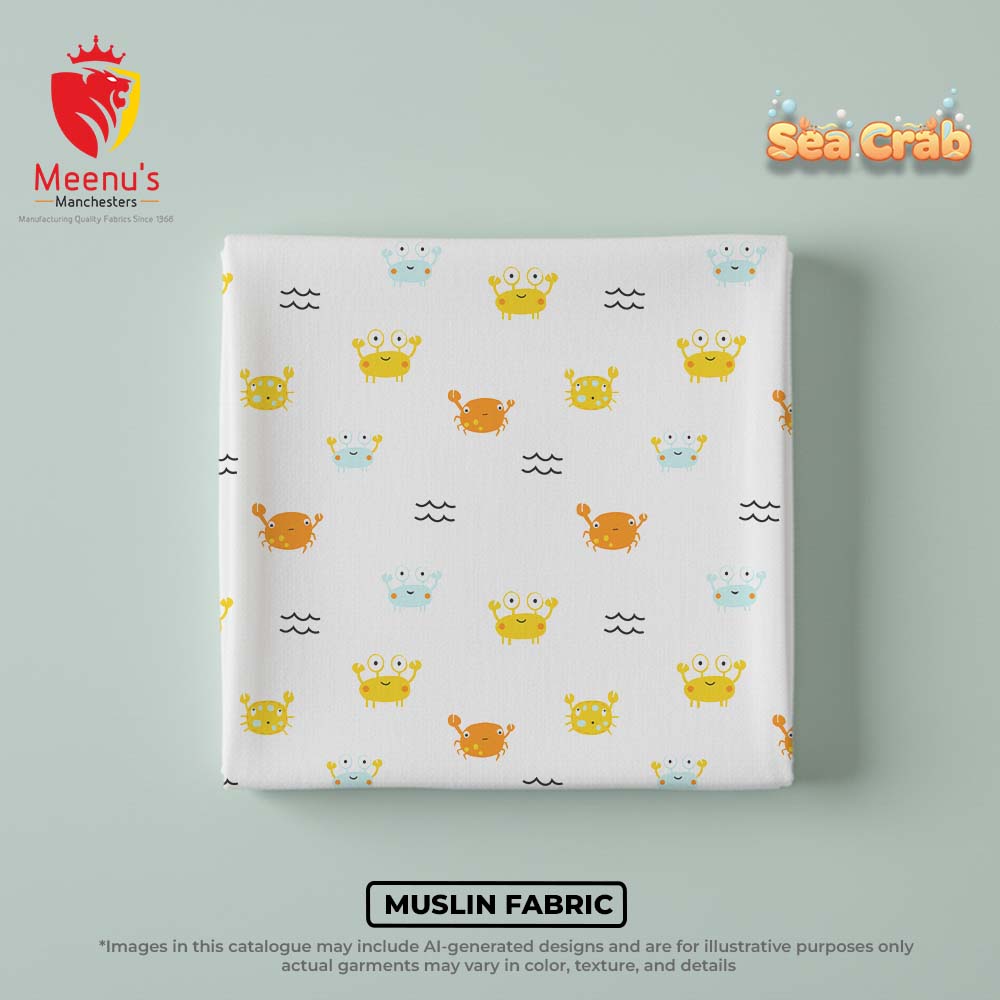 Printed Muslin Fabric