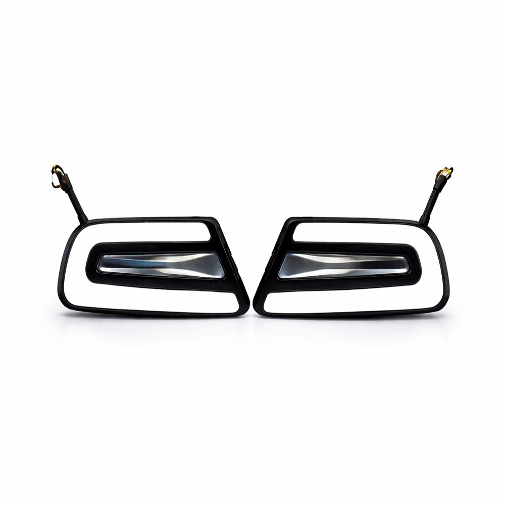 K D LED DRL Fog Lamp Cover for Maruti Suzuki Alto C Type  White DRL & Amber Indicator | Waterproof Car Exterior Accessory