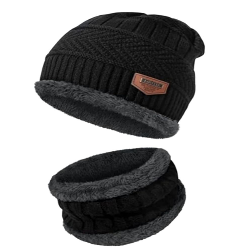 winter woolen cap & muffler set