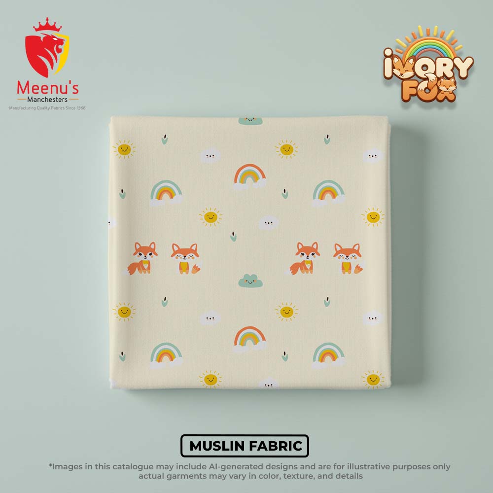 Dyed Print Muslin Fabric