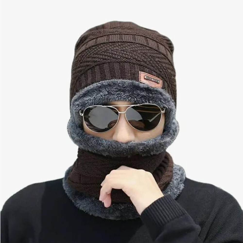 winter woolen cap & muffler set
