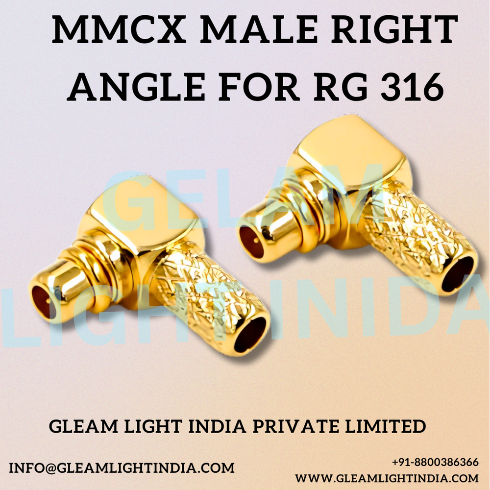 MMCX Male Right Angle For RG 316