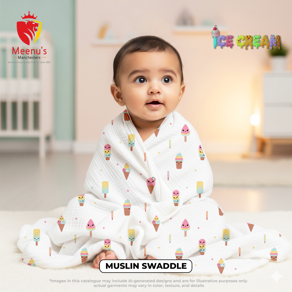 100 Percent Premium Cotton Swaddles