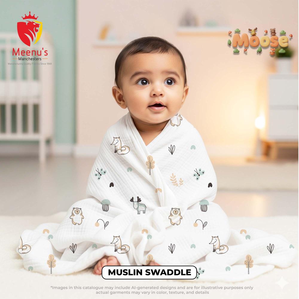 100 Percent Premium Cotton Swaddles