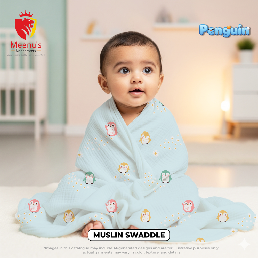 100 Percent Premium Cotton Swaddles