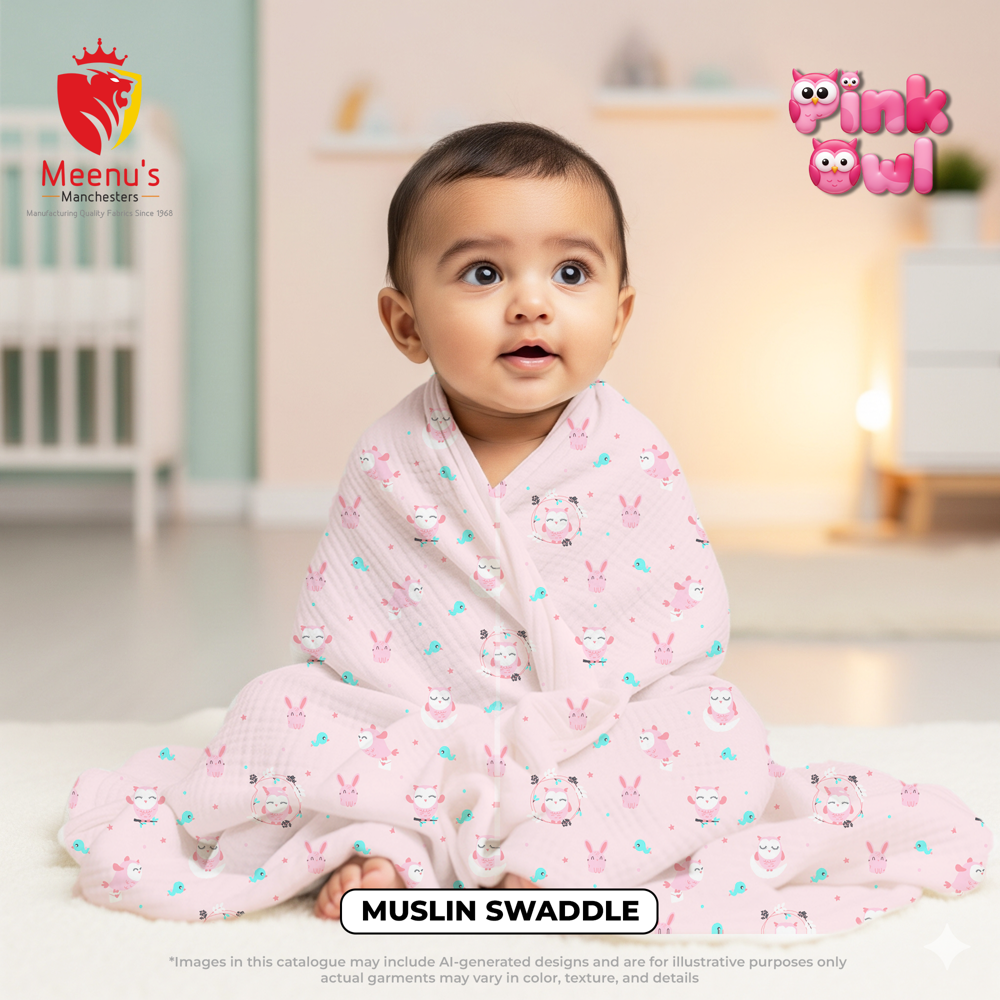 100 Percent Premium Cotton Swaddles