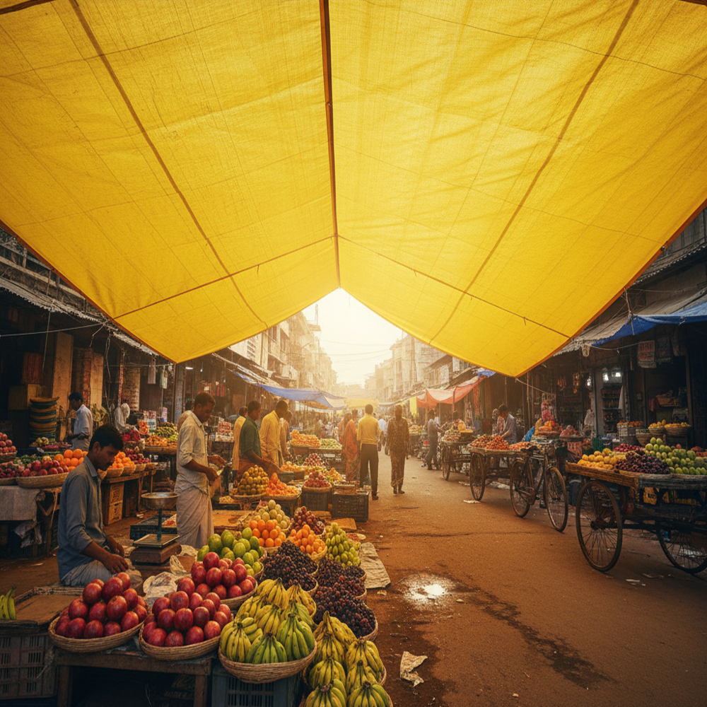 Fruit Market Tarpaulin