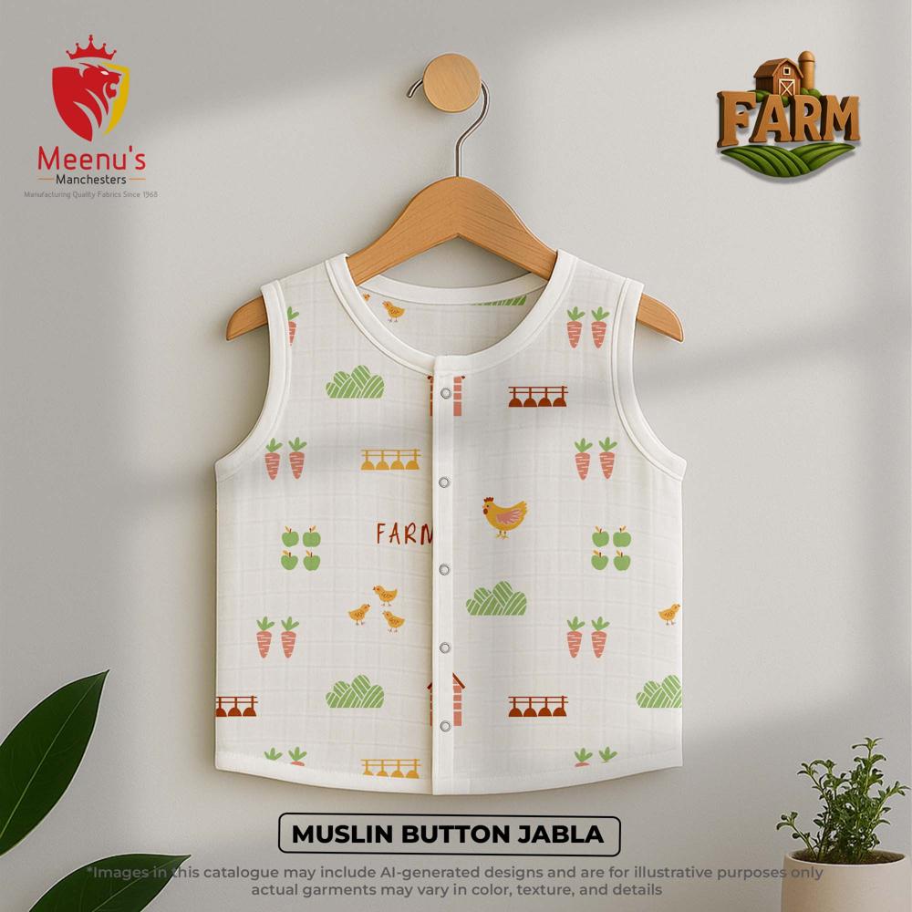 New Born Baby Muslin Jabla