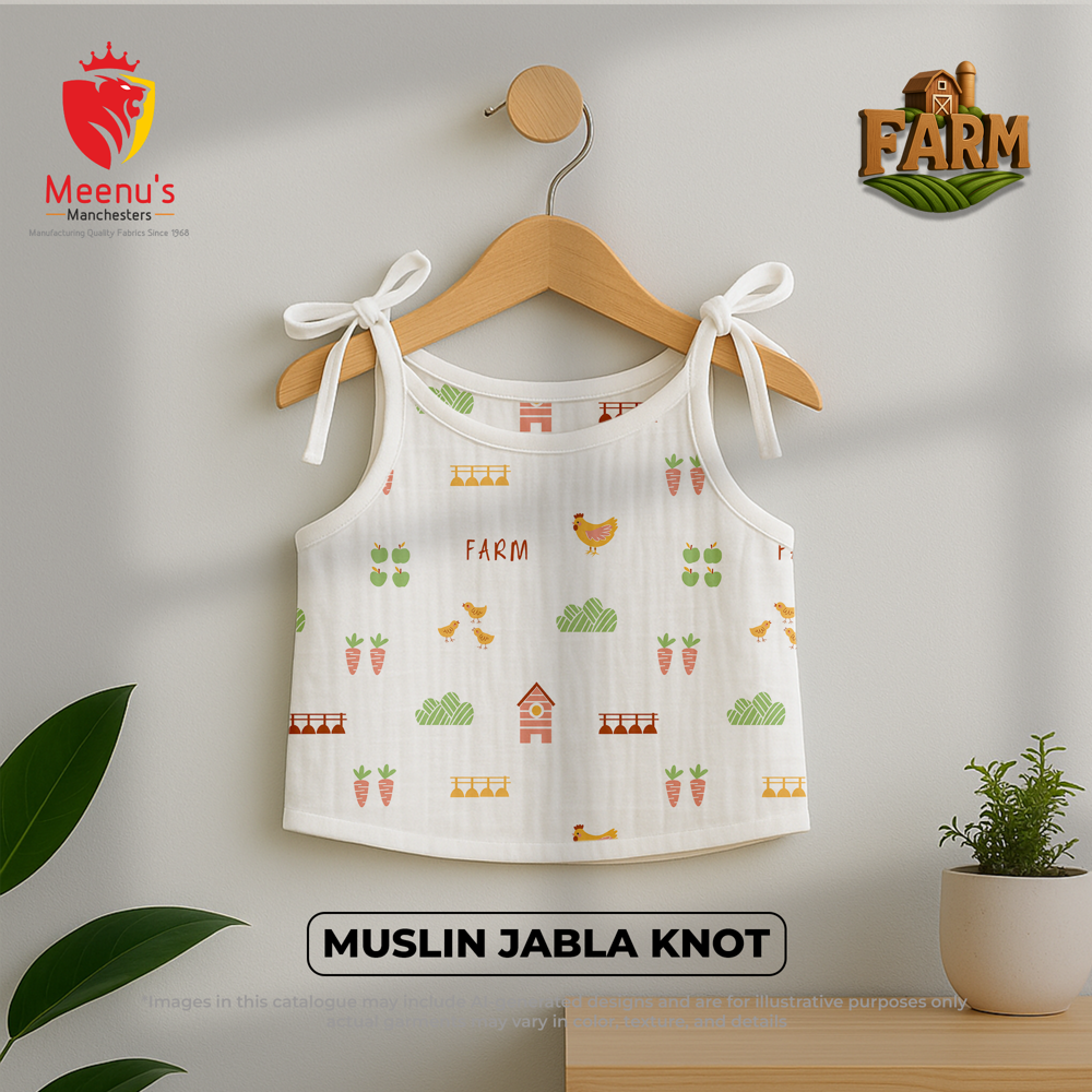 New Born Cotton Frock Knot