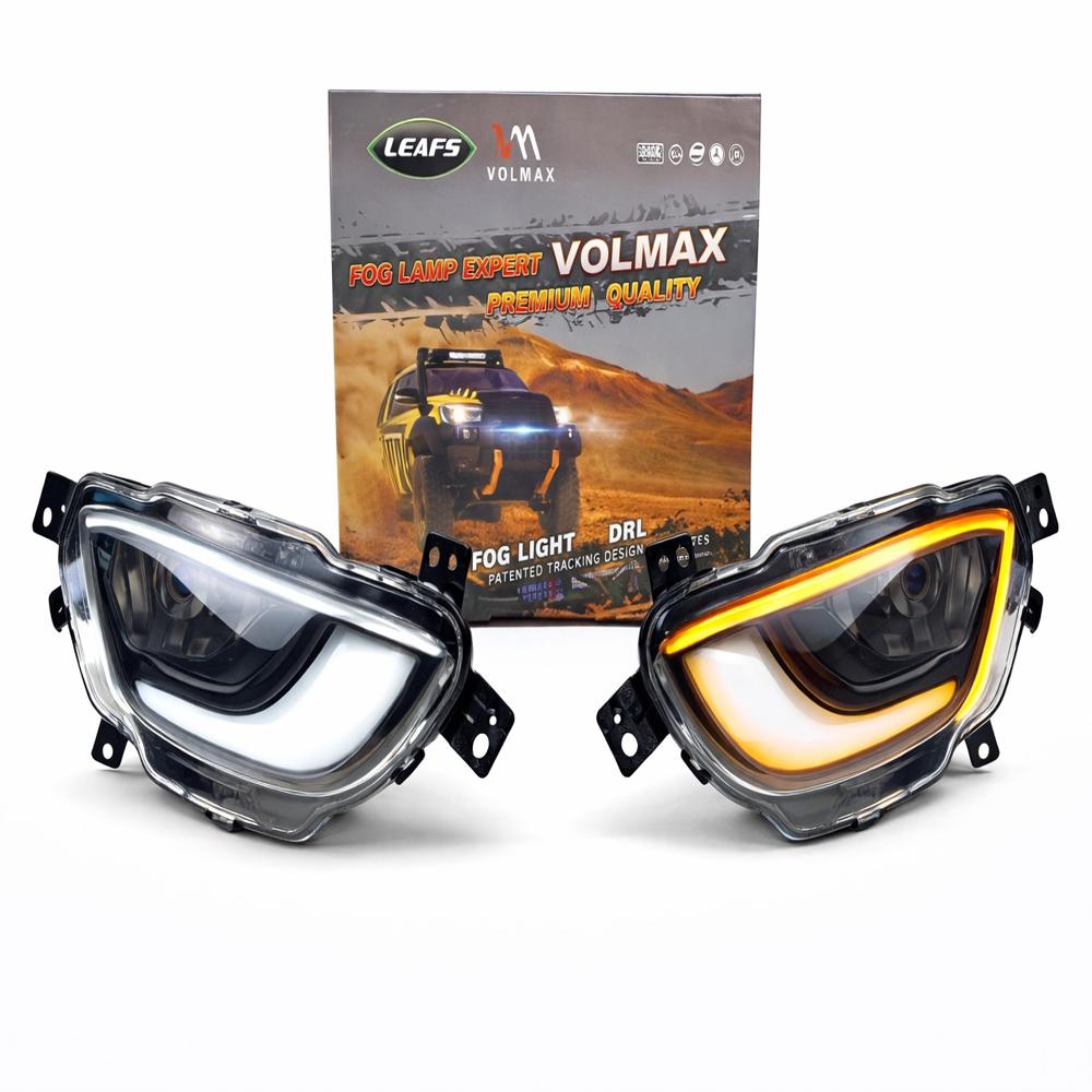 K D LED DRL Fog Lamp Cover for Tata Altroz Fog Lamp White DRL & Amber Indicator