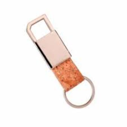 Premium Eco-Friendly Cork Finish Metal Bottle Opener Keychain (SS-213)