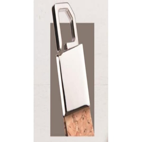 Premium Eco-Friendly Cork Finish Metal Bottle Opener Keychain (SS-213)