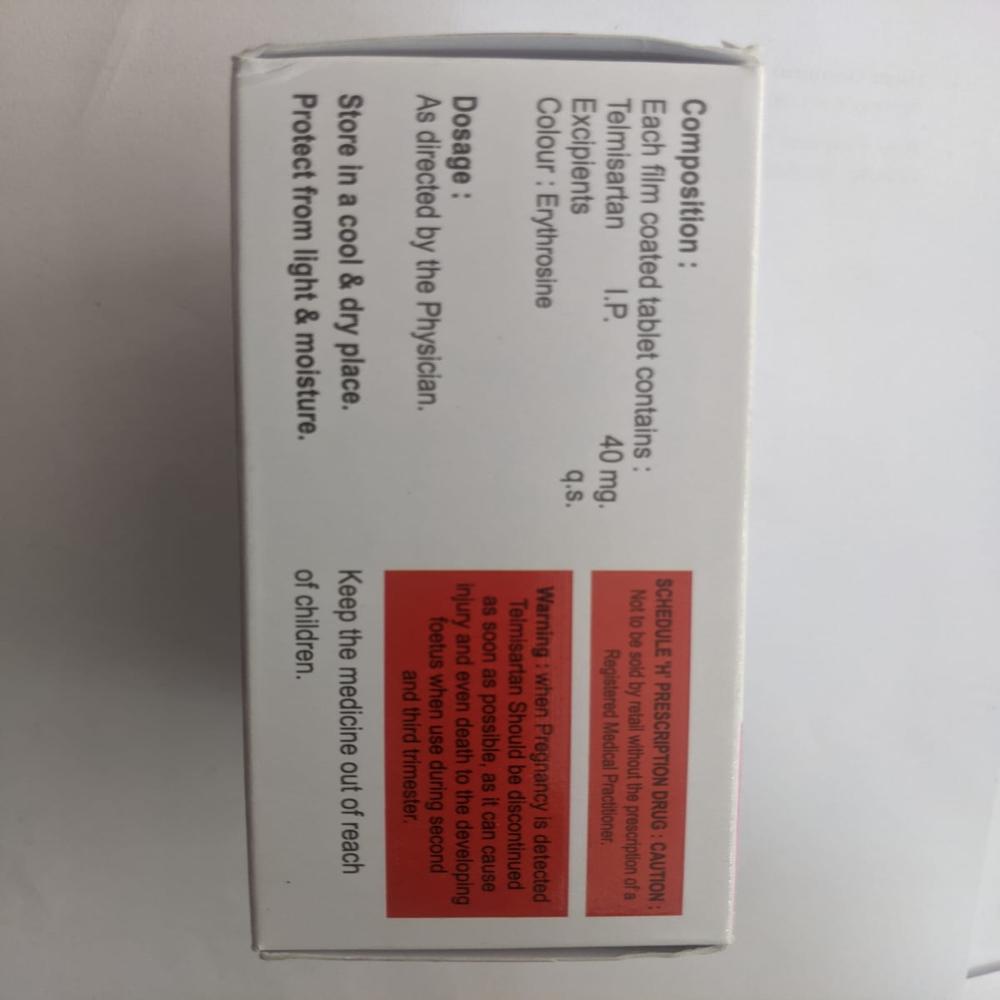 Telkonal 40Mg - Physical Form: Tablets