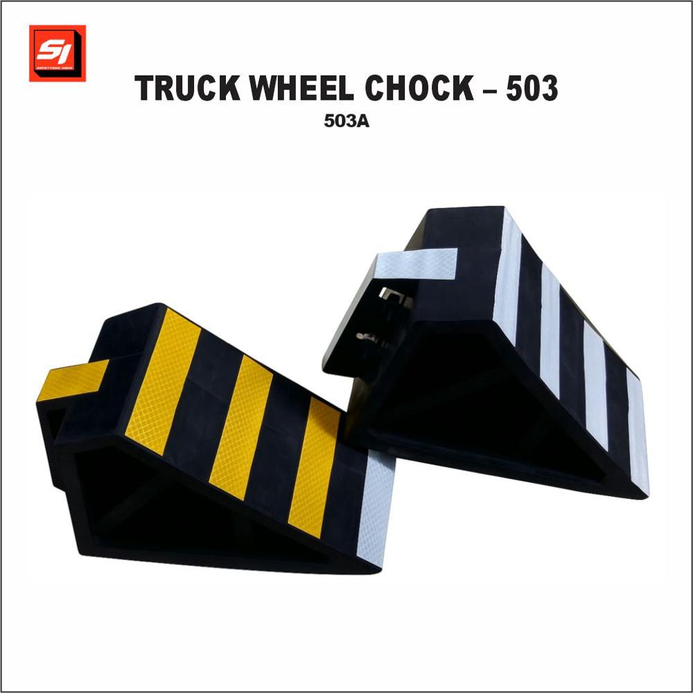 Truck Wheel Chock - 503a - Color: Yellow And Black