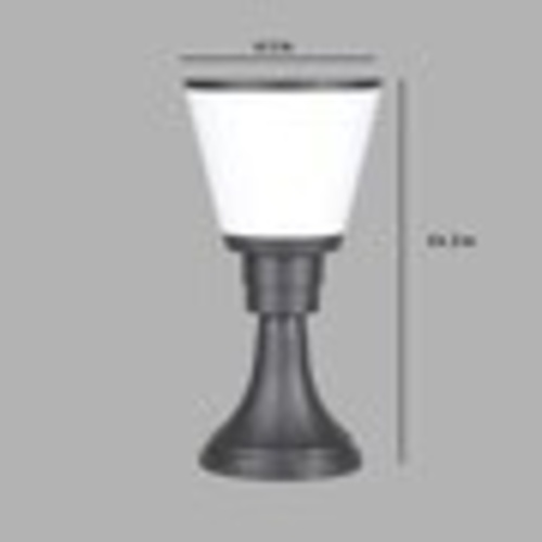 58175 Philips Glide Post Black E27 - Color Temperature: Select (Lamp Dependent) Rankine