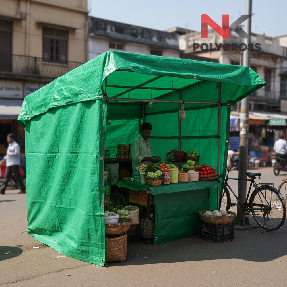 Small Stall Tarpaulin - Color: Blue
