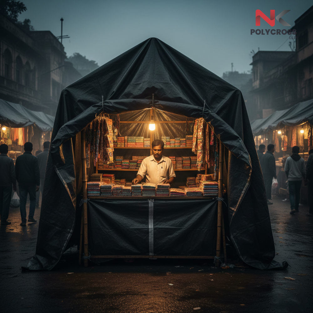 Outdoor Stall Sheet - Color: Blue