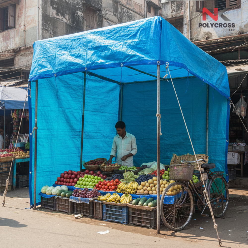 Outdoor Stall Sheet - Color: Blue