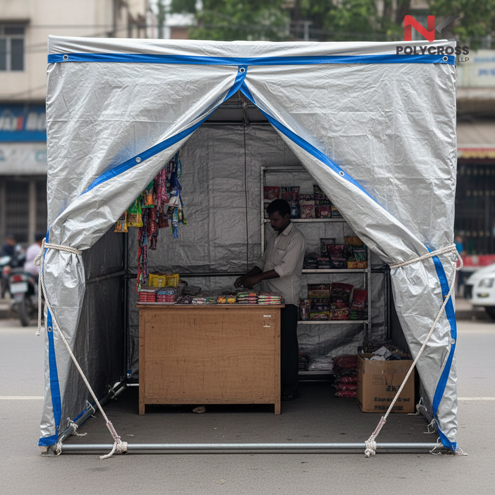 Outdoor Stall Sheet - Color: Blue
