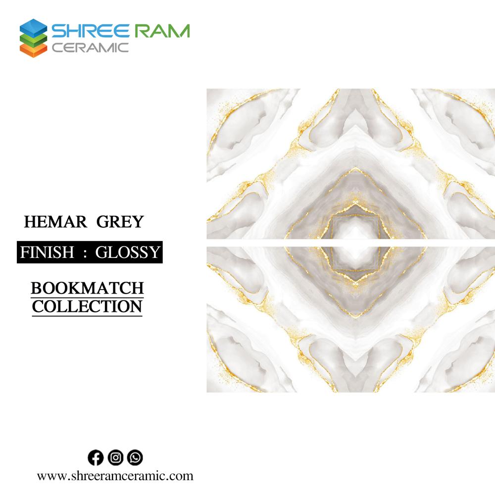 bookmatch vitrified floor tile