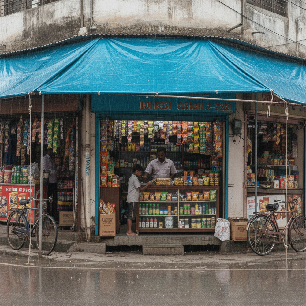 Kirana Store Tarpaulin