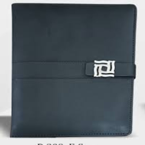 Luxury E-Square Smooth Leatherette Executive Diary with Swirl-Design Magnetic Clasp (SS-768)
