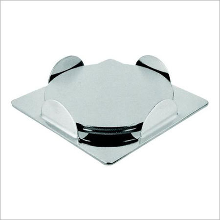 Stainless Steel Round Coaster - 100mm Diameter, Polished Finish | Lightweight, Durable, FDA Compliant, Ideal for Tabletop Protection