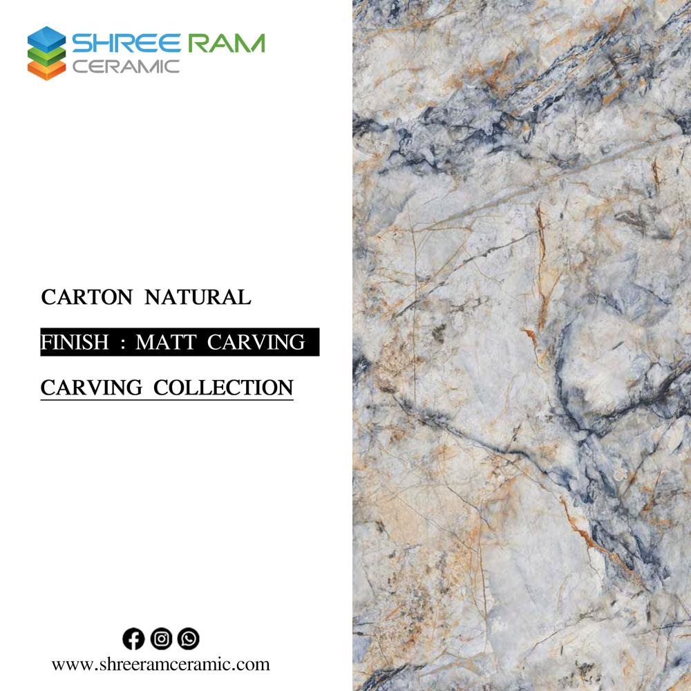 carving vitrified floor tiles