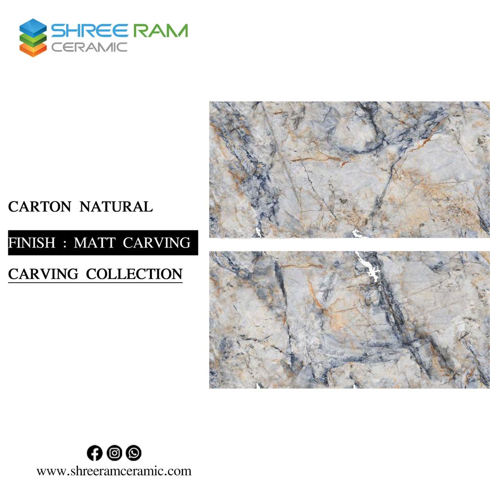 carving vitrified floor tiles