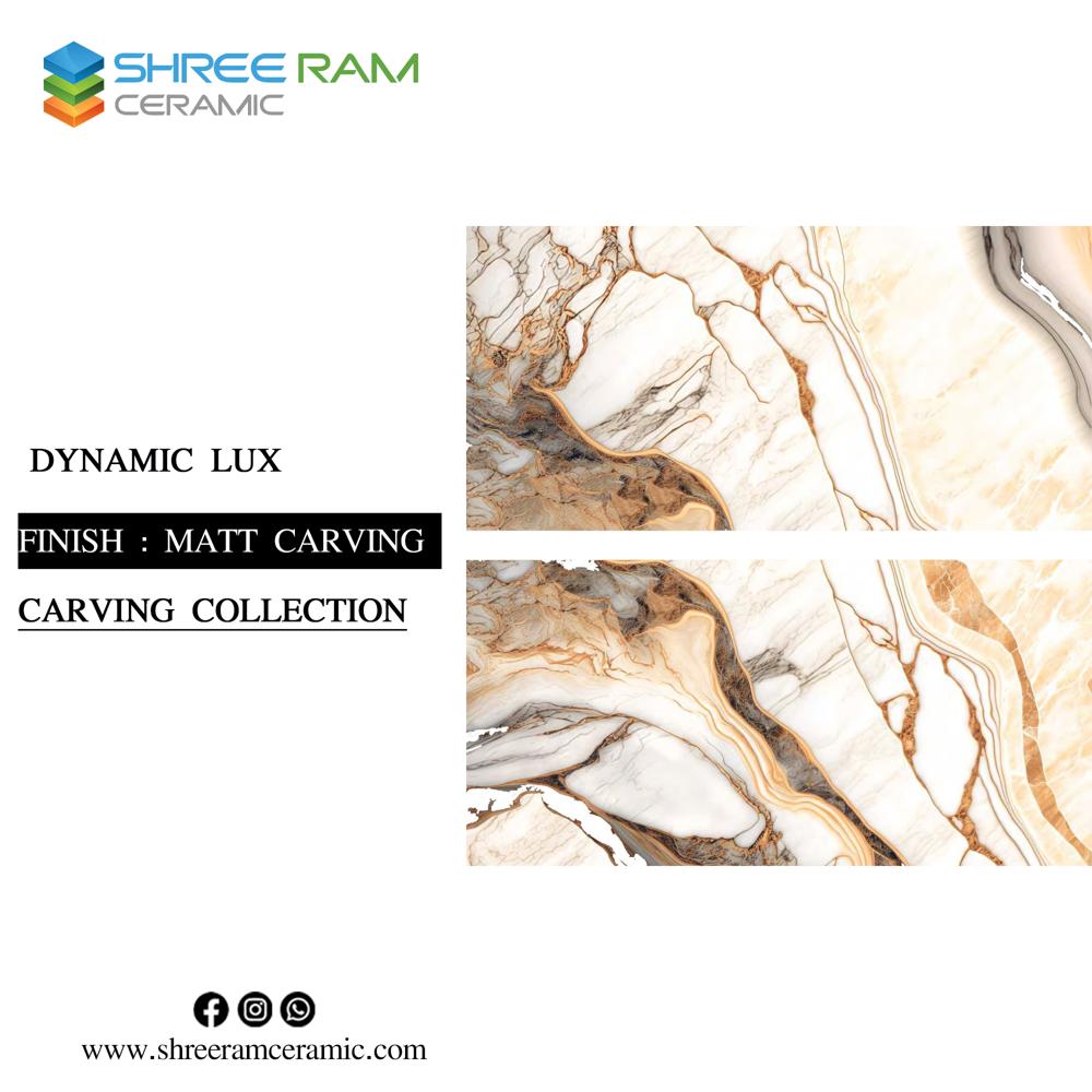 carving vitrified floor tiles