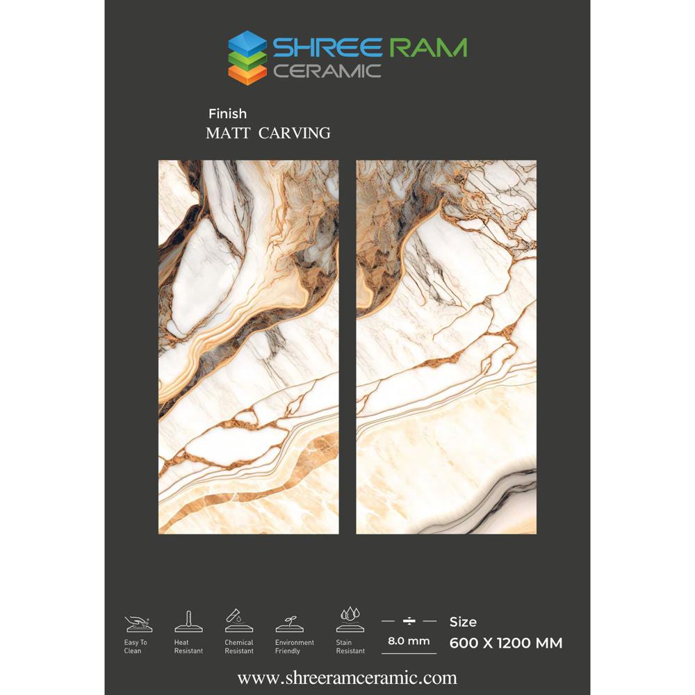 carving vitrified floor tiles