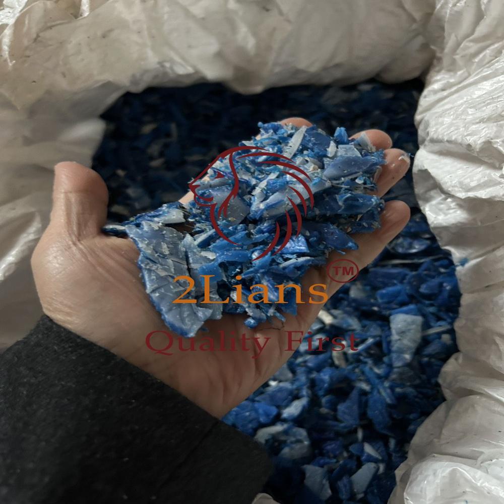 HDPE drum 200Litters regrind Natural/Blue