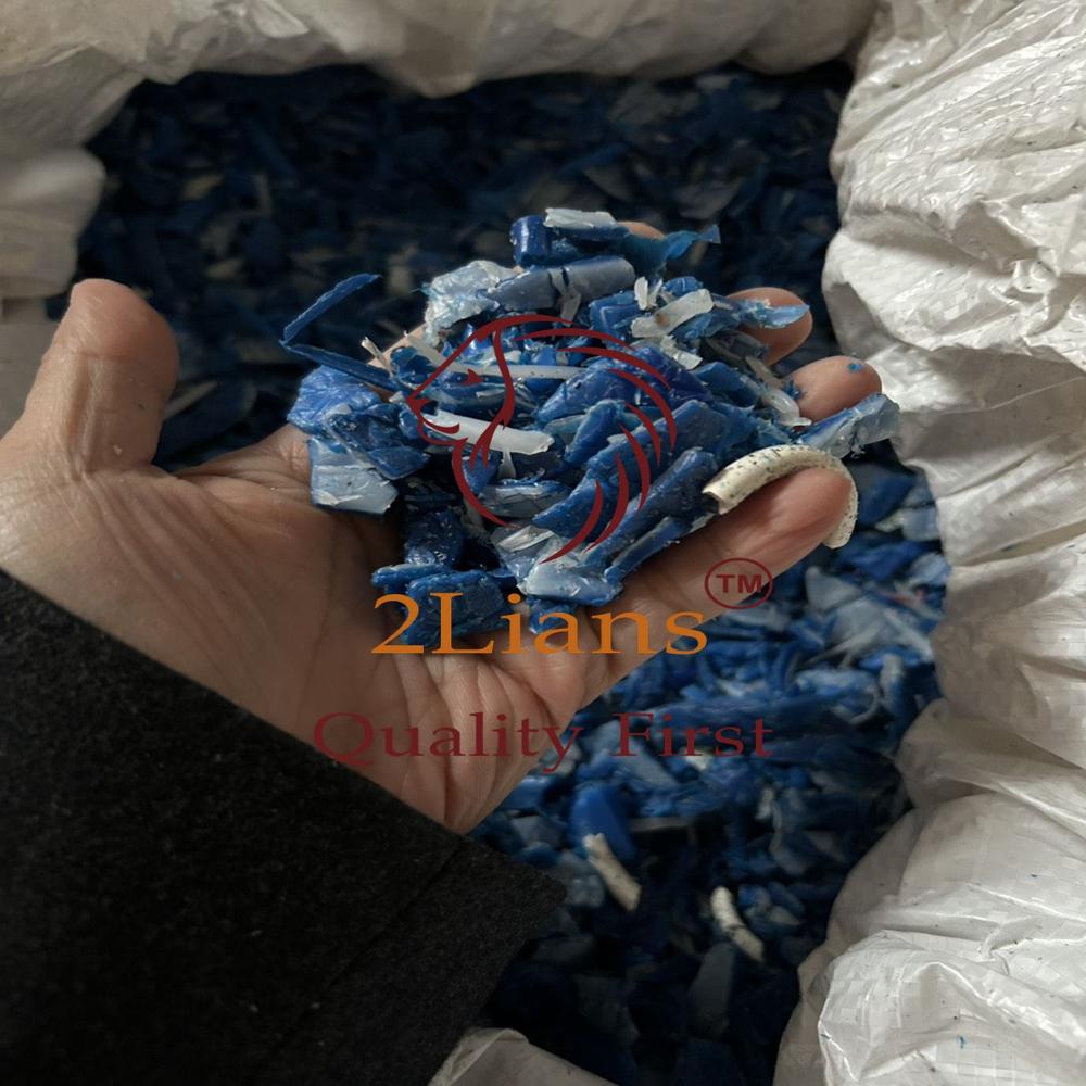 HDPE drum 200Litters regrind Natural/Blue