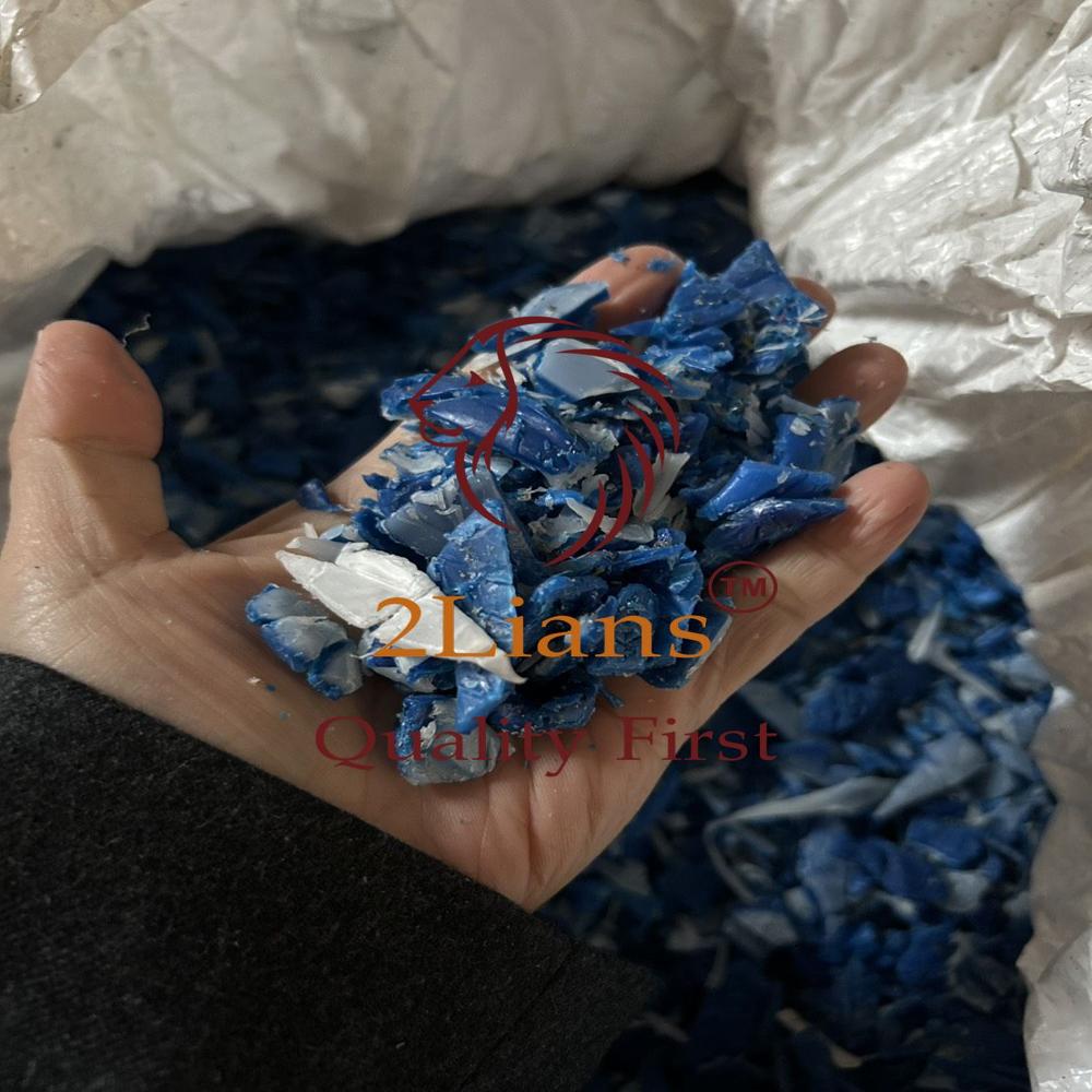 HDPE drum 200Litters regrind Natural/Blue