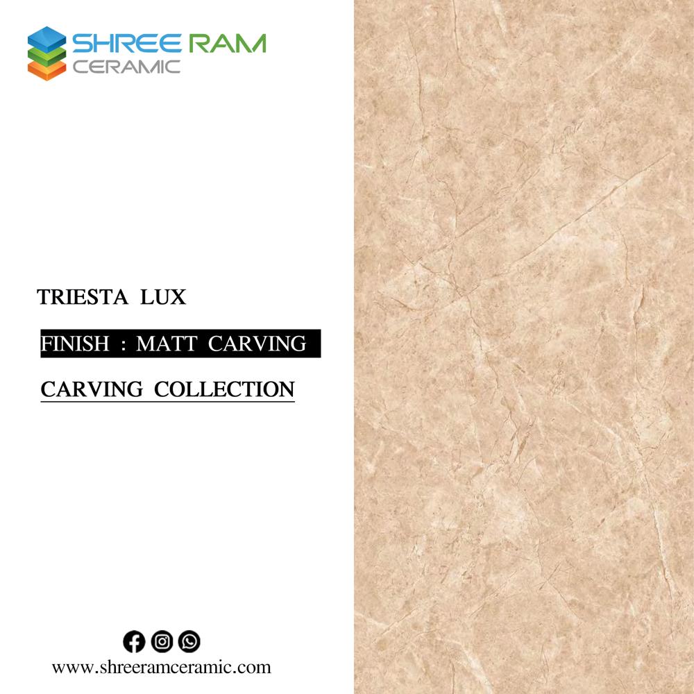 carving vitrified floor tiles