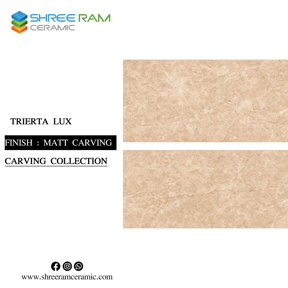 carving vitrified floor tiles
