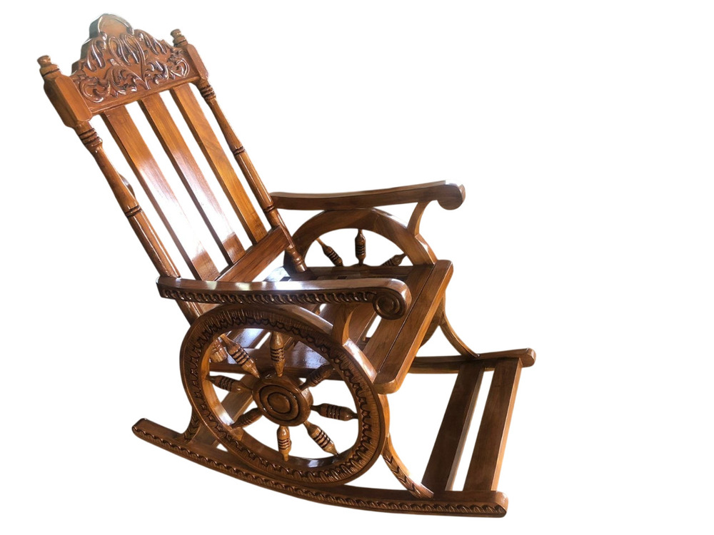 Teak Wood Rocking Chair