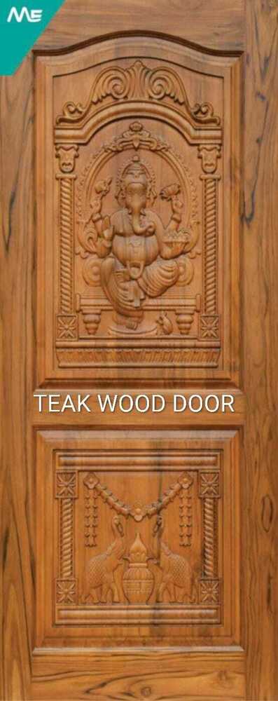 Teak Wood Crafted Door