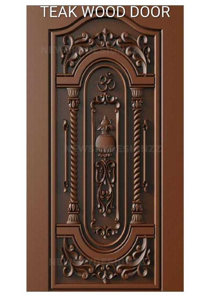Teak Wood Crafted Door