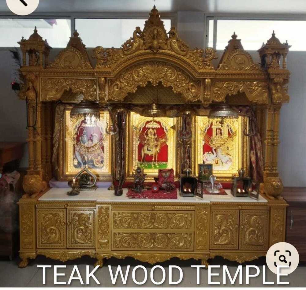 Teak Wood Temple - Design Type: Handcrafts