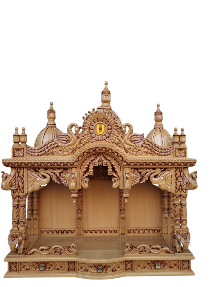 Teak Wood Temple - Design Type: Handcrafts